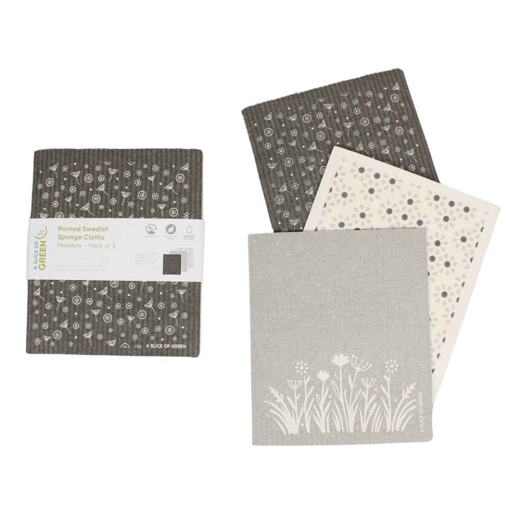Sponge Cloths | Meadow Print | 3 Pack
