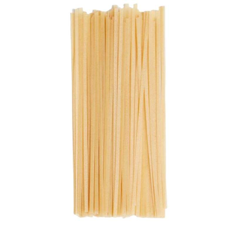 Rice Noodles ORGANIC (per 200g) shown as natural light beige uncooked pasta strands in close-up view