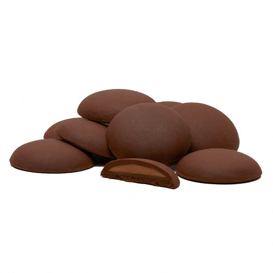 Dark & Salted Almond Giant Chocolate ORGANIC Buttons (per 100g)