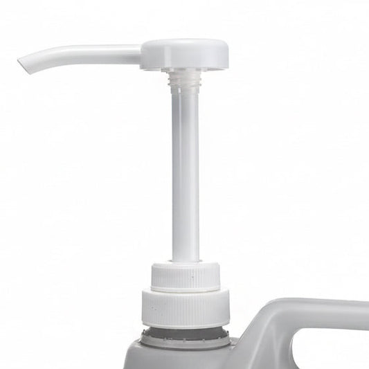 Tub with a white pump on a white background