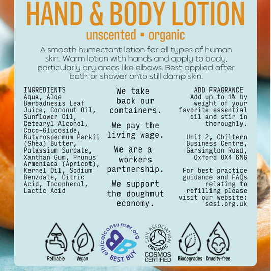 Organic Hand & Body Lotion | Bulk | Unscented