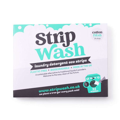 Eco-friendly Laundry Sheets (24 pcs) in cotton fresh scent, plastic-free and biodegradable detergent strips.