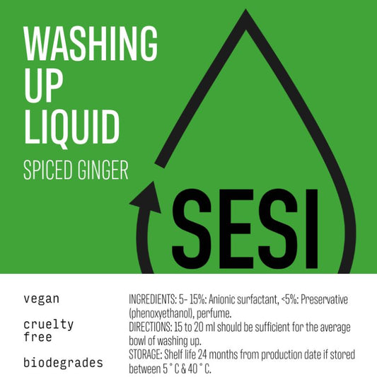 Washing Up Liquid GINGER SPICE (500ml)