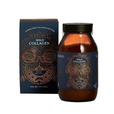 Ancient Rune Wild Collagen bottle and packaging on a white background