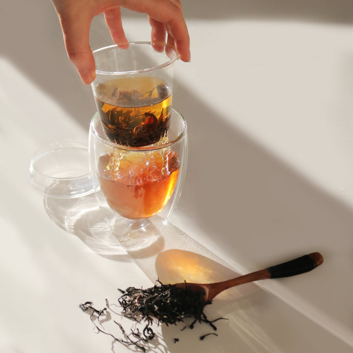 Loose leaf tea infuser glass (350ml)