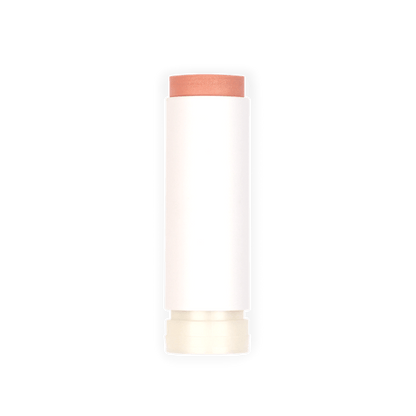 Blush Stick ORGANIC (10g) with a soft peach tone in a white eco-friendly container for natural skincare use