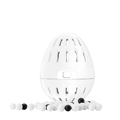 Laundry egg with pellets