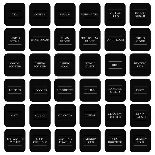 Storage Jar Labels | 36 Pack