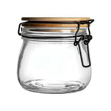 Load image into Gallery viewer, Clip Storage Jar with Wooden Lid
