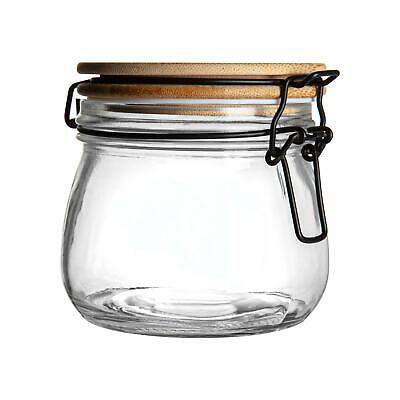 Clip Storage Jar with Wooden Lid