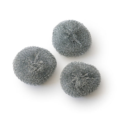 Steel Scourers Pack - 3 Durable Cleaning Scourers for Tough Stains