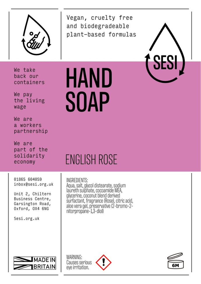 ENGLISH ROSE Liquid Hand Soap (500ml)