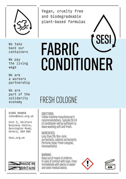 Glass Amber Forever Fabric Conditioner Bottle with Pump (1L)