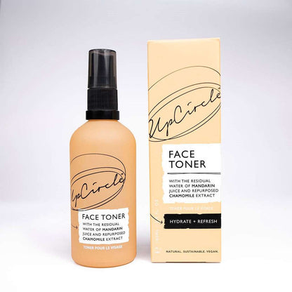 UpCircle Face Toner bottle and packaging on a white background