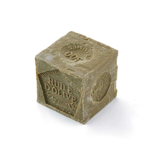 Marseille Soap Bar ORGANIC cube shaped natural skincare soap with olive oil for gentle, plastic free cleansing