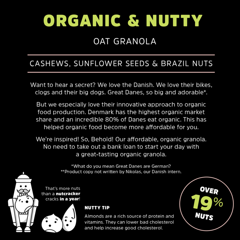 Nutty Granola ORGANIC (per 500g)