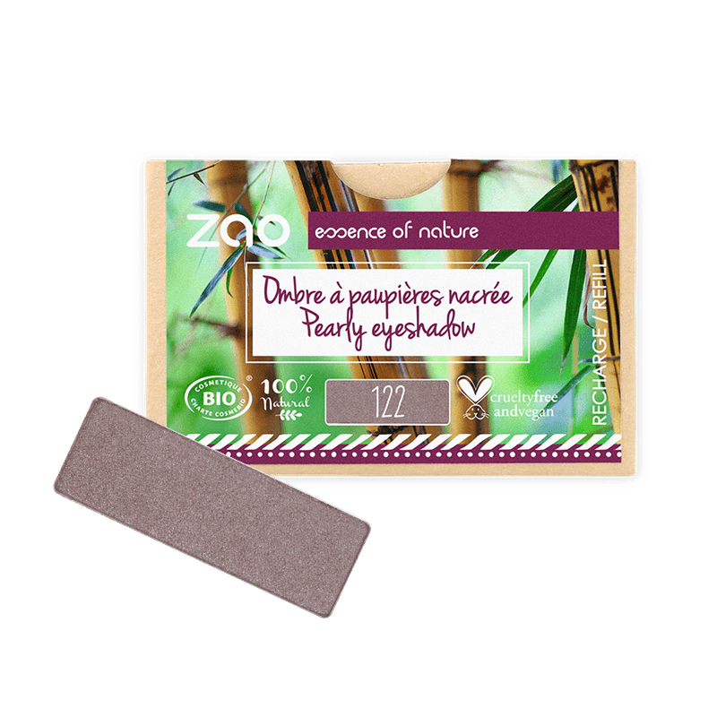 ORGANIC Natural Eye Shadow REFILL in a natural pearly shade, plastic free and cruelty free packaging.