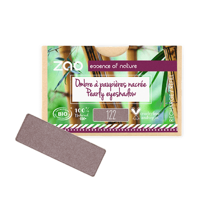 ORGANIC Natural Eye Shadow REFILL in a natural pearly shade, plastic free and cruelty free packaging.