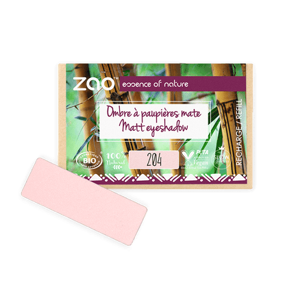 ORGANIC Natural Eye Shadow REFILL in light beige shade with eco-friendly packaging and natural ingredients