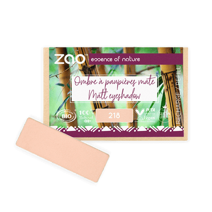ORGANIC Natural Eye Shadow REFILL in peachy matte shade with eco-friendly and vegan packaging for natural skincare enthusiasts