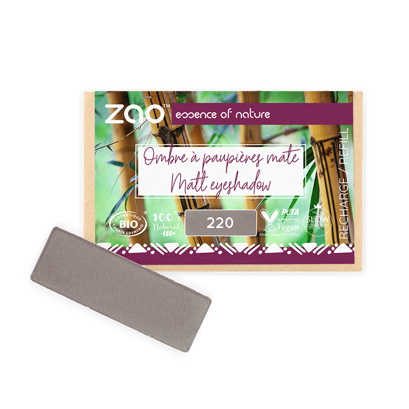 ORGANIC Natural Eye Shadow REFILL with matte neutral shade, eco-friendly and plastic free for natural skincare routines