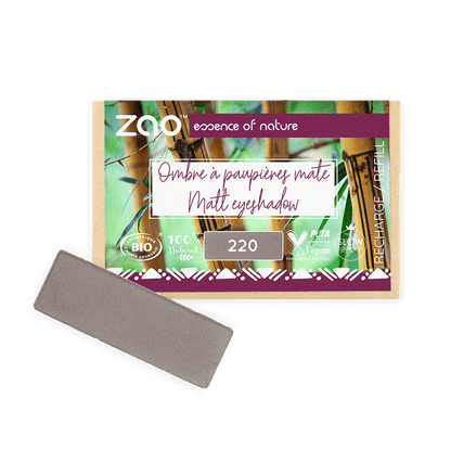 ORGANIC Natural Eye Shadow REFILL with matte neutral shade, eco-friendly and plastic free for natural skincare routines