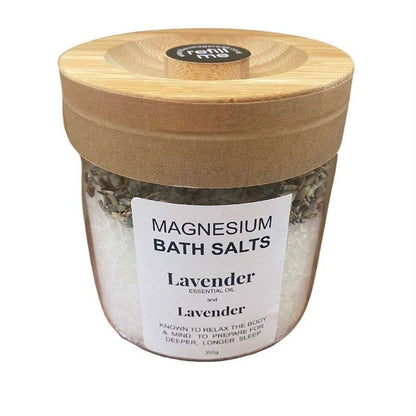 Magnesium Bath Salts Infused With Lavender (350g) | Calming