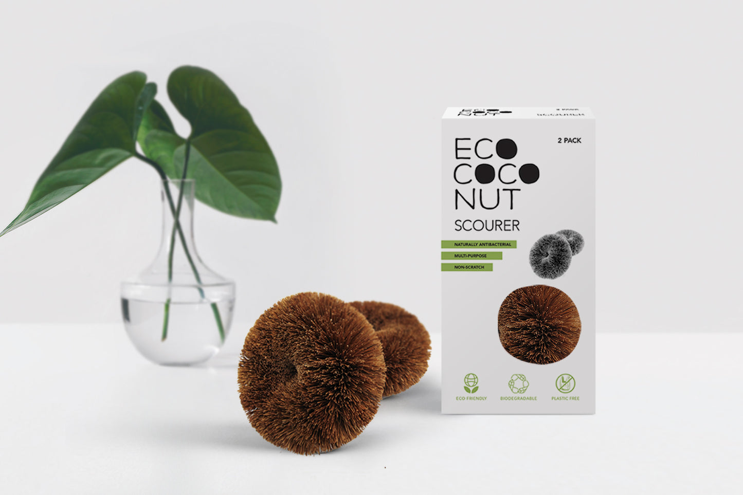 Coconut fibre twin pack SCOURER