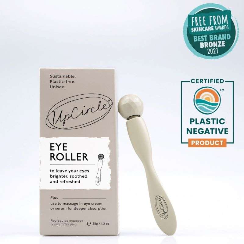 UpCircle eye roller with packaging on a white background
