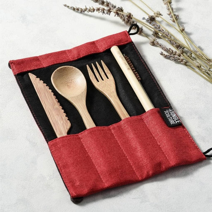 Reusable Bamboo Cutlery Set