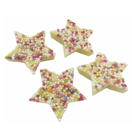 White Chocolate Snowie Stars (per 100g)