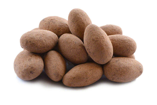 Cocoa Dusted Milk Chocolate ALMONDS (per 100g)