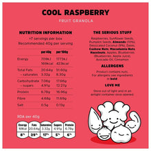 Load image into Gallery viewer, Cool RASPBERRY Granola (per 500g)
