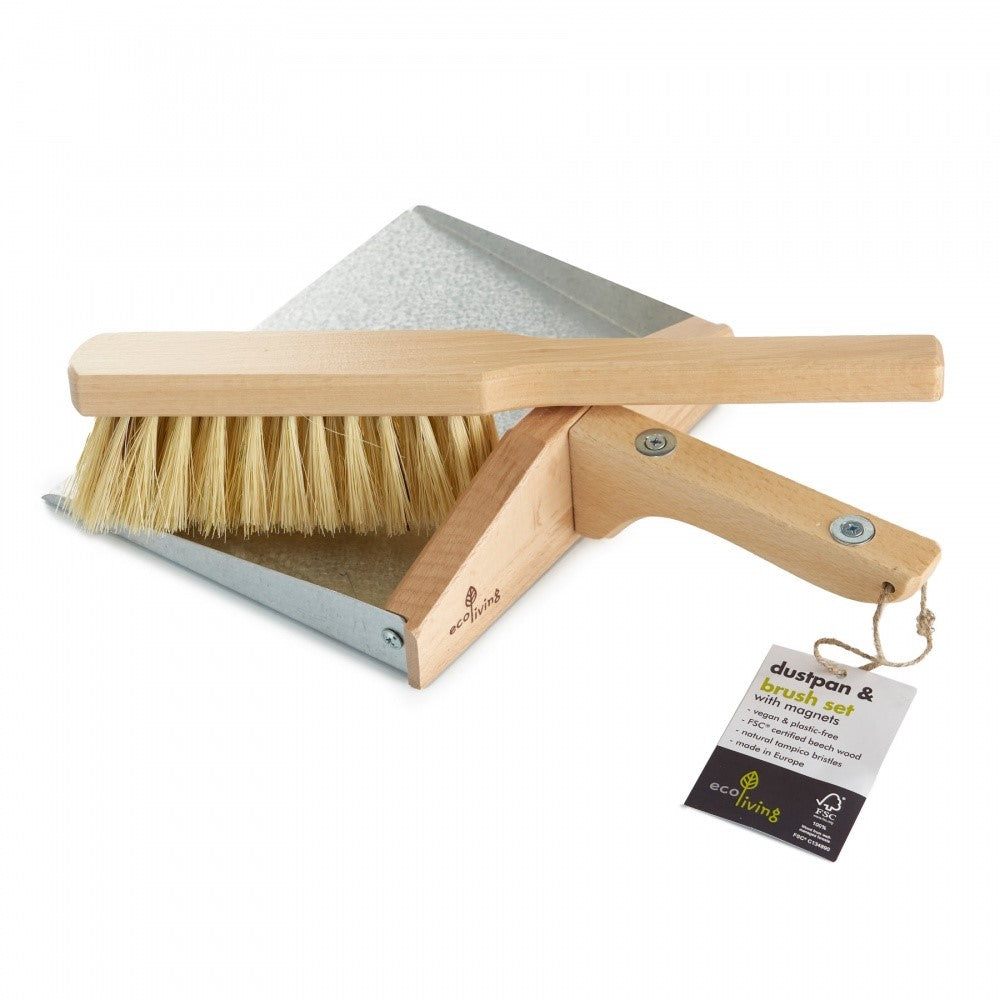 Dustpan and Brush Set - with Magnets (100% FSC)