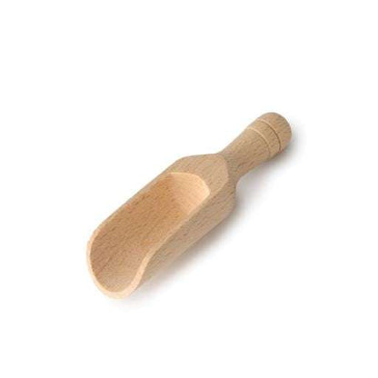 Large Wooden Scoop (14cm) made of natural wood, ideal for scooping loose foods or plastic free refill items.