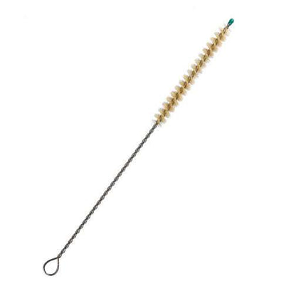 Cleaning brush for Stainless Steel Drinking Straws (singles) with a twisted wire handle and firm bristles for easy reuse cleaning.