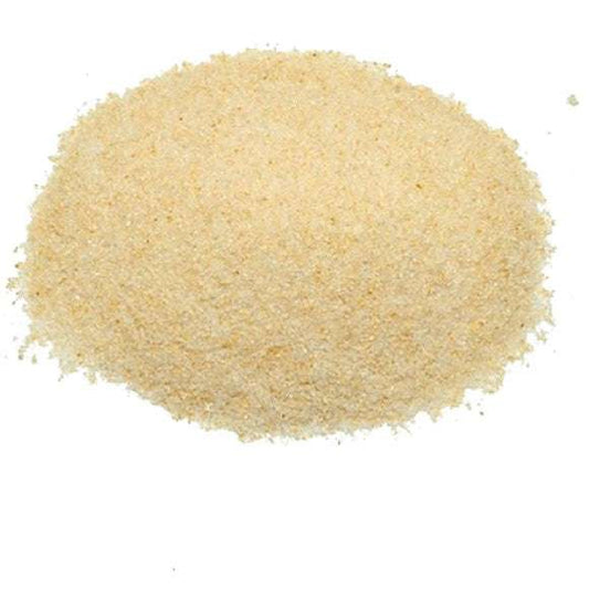 Garlic Salt (100g) natural seasoning powder in a light beige color, eco-friendly and sustainable product