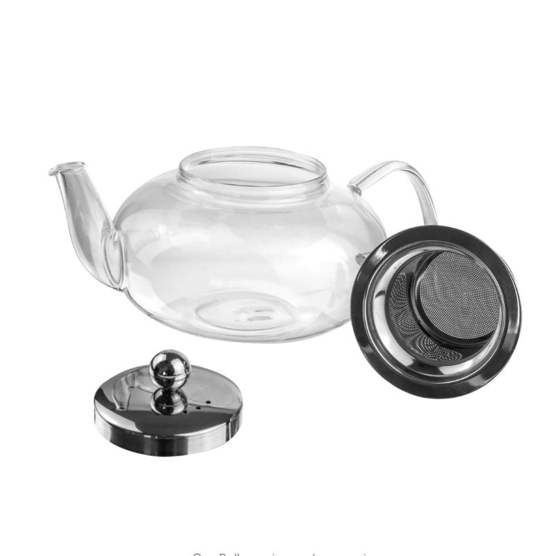 Clear Glass Infuser Teapot (800ml)