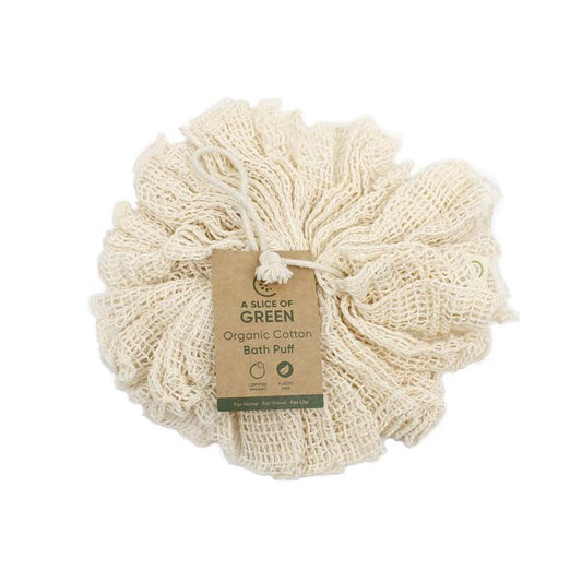 ORGANIC cotton bath pouf