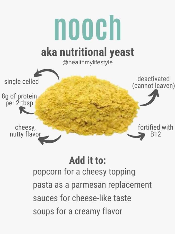 Nutritional Yeast + B12 (per 100g)