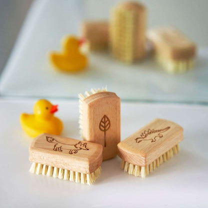 KIDS Natural Vegan Nail Brush - Eco-Friendly FSC Certified for Gentle Cleaning